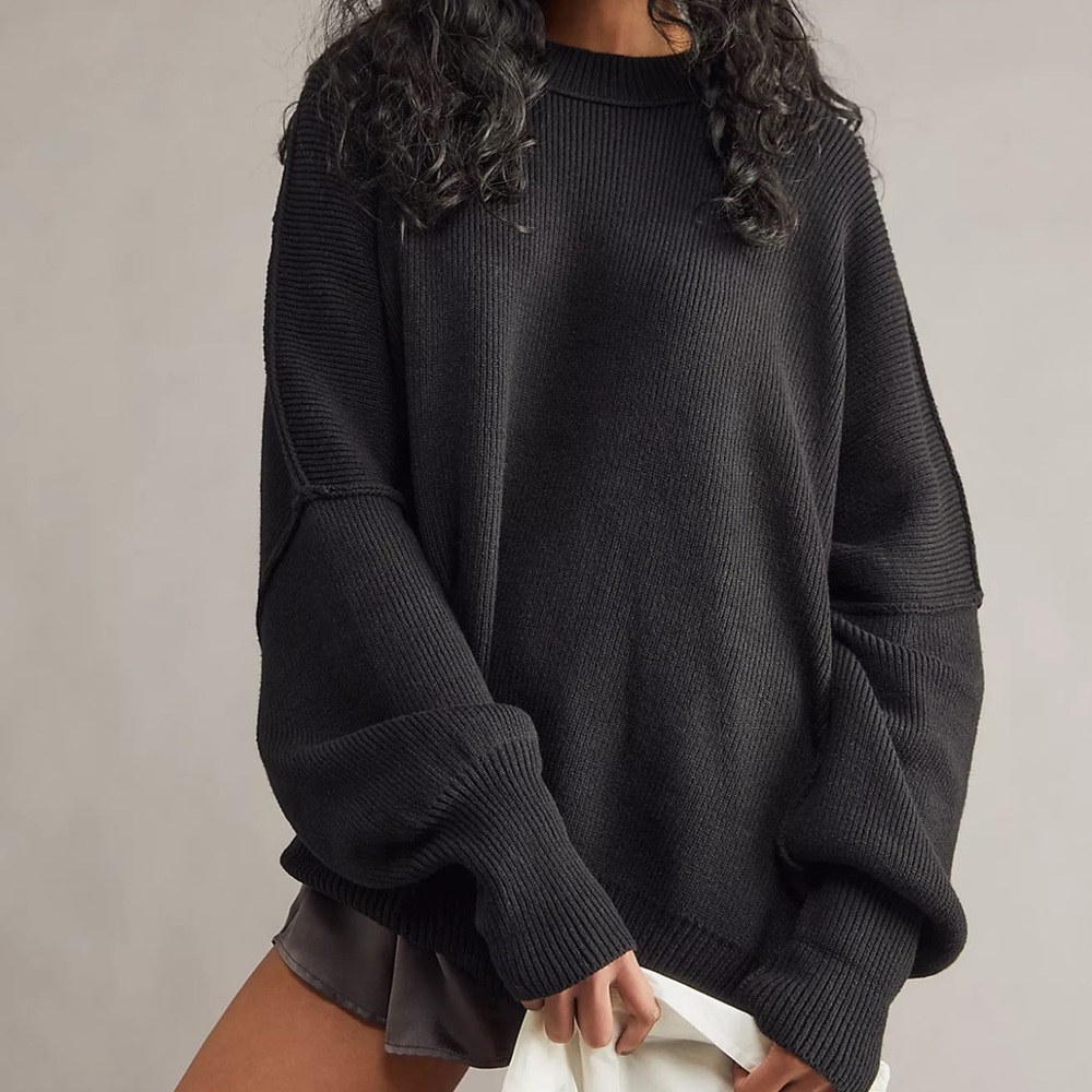Free People Black Easy Street Tunic